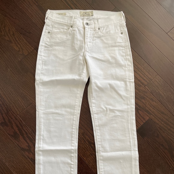 3 for $30 | Lucky Brand Brook Crop Jeans in White - Picture 3 of 7